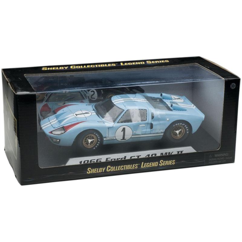 SHELBY COLLECTIBLES「1966 フォードGT40 MK Ⅱ」 Ford GT40 MKII 1966 1:18 Shelby Collectibles Vermelho - Ri Happy
